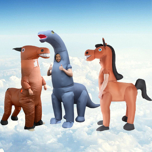 C Fantasia Inflável De Cavalo De Halloween, Festa De Fantasi