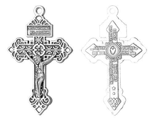 10 Charms Cruz De Perdón Crucifijo Jesús Sagrado Corazón