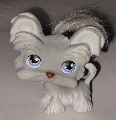 Little Pet Shop Hasbro Modelo 232  Yorkshire # 237 Gris