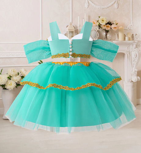 Disfraz / Vestidos De Pincesas Disney Jazmin T 2-3
