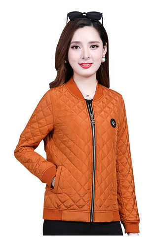 Abrigo De Algodón Ligero De Invierno Para Mujer