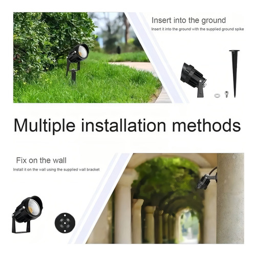 Lamparas Leds Para Jardin Luz Remoto 20 Modos Rgb 15w 2 Pzas