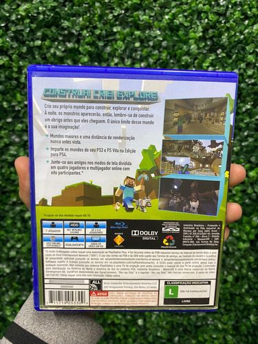 Minecraft Standard Edition Sony Ps4 Jogo Físico (Usado)