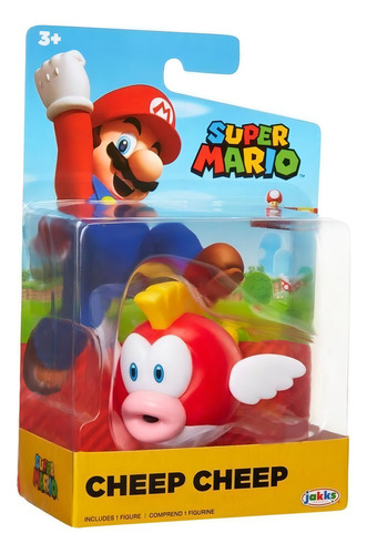 Super Mario - Boneco Cheep Cheep - 6cm - 3001 - Candide