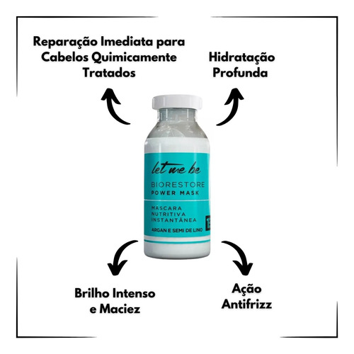 Ampola Let Me Be Biorestore Power Mask 18ml Nutrição