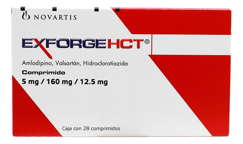 Exforge Hct 28 Comprimidos 5/160/12.5mg