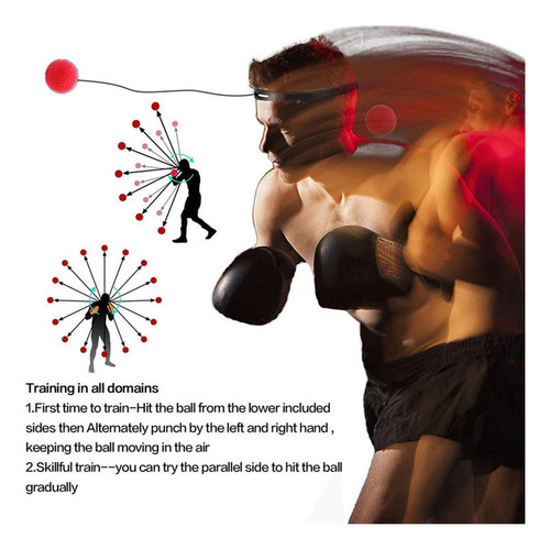 Pelota De Reflejo De Boxeo, Diadema, Reacción De Lucha,