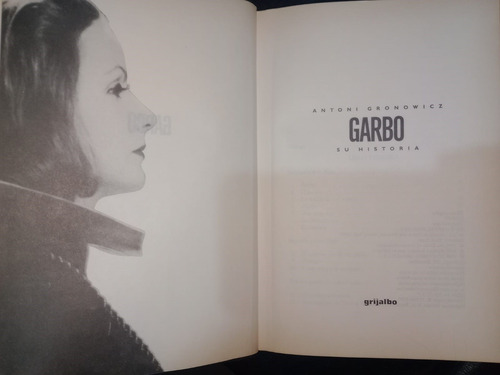 Libro Garbo Su Historia Antoni Gronowicz Tapa Dura