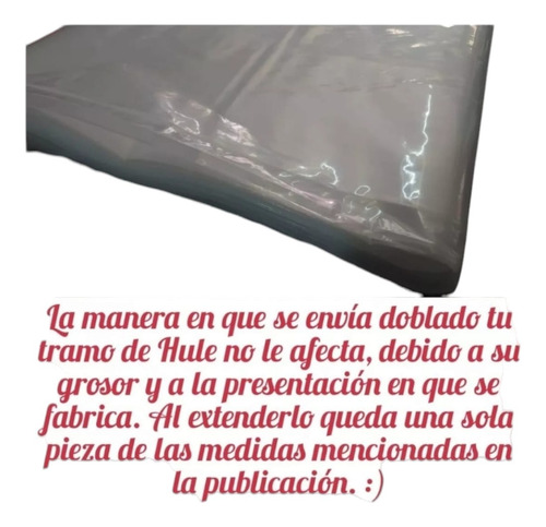 Hule Para Lluvia Transparente Grueso. De 4m X 26m