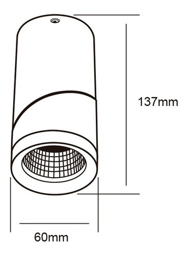 Imagen 3 de 6 de Spot Sobreponer Interior, 6,5w, Luz Cálida, Negro Tecnolite