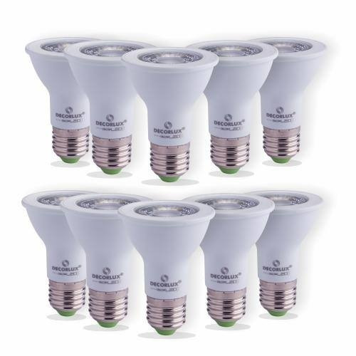 Kit C/15 Lâmpadas Led E27 Par20 7w 6500k Bivolt Decorlux