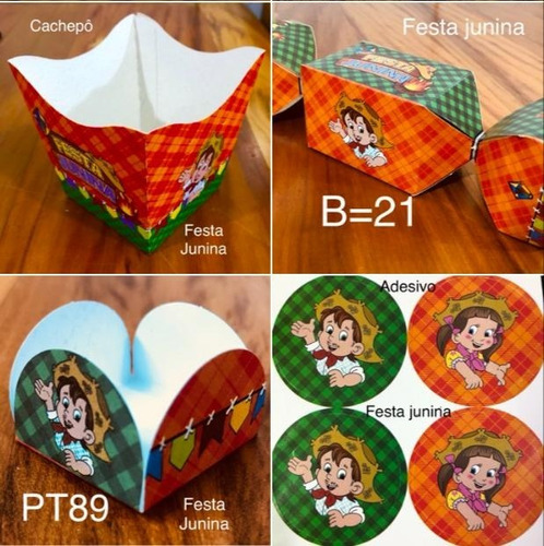 Kit  120 Itens Para Doces Festa Tema Festa Junina  