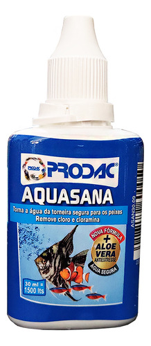 Prodac Suplemento Aquasana 30ml - Anti Cloro Condicionador