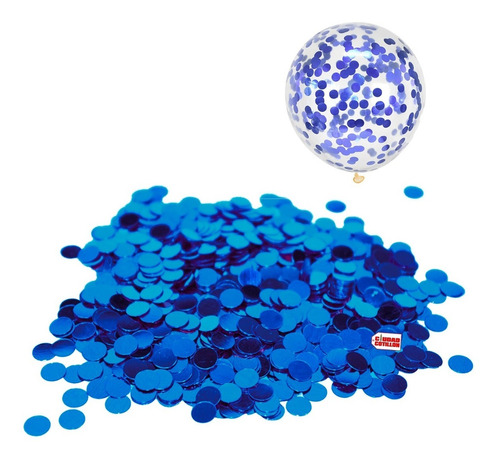 Confetti Circular 1cm Metalizado 30gr Globos - Cc