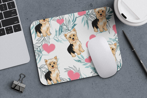 Mouse Pad  Personalizado Con Perritos Yorshire M413