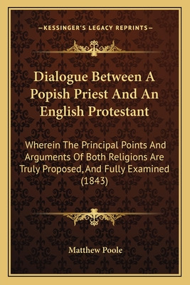 Libro Dialogue Between A Popish Priest And An English Pro...