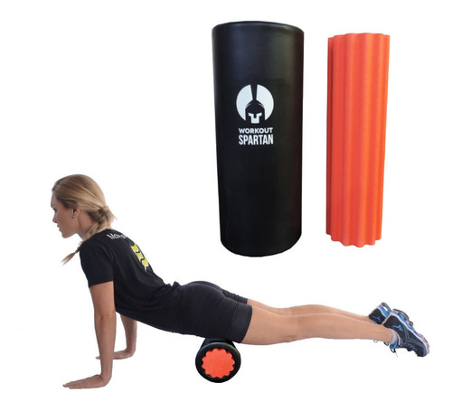 Set Rolo Sensitivo + Liso Para Pilates Fitness Mvdsport