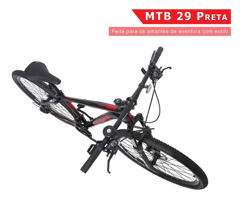 Bicicleta Mtb Monark Aro 29 Shimano Preta