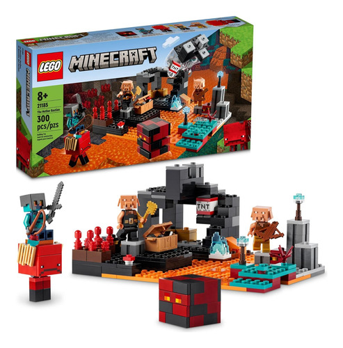 Lego Minecraft The Nether Bastion Set, 21185 Battle Action T