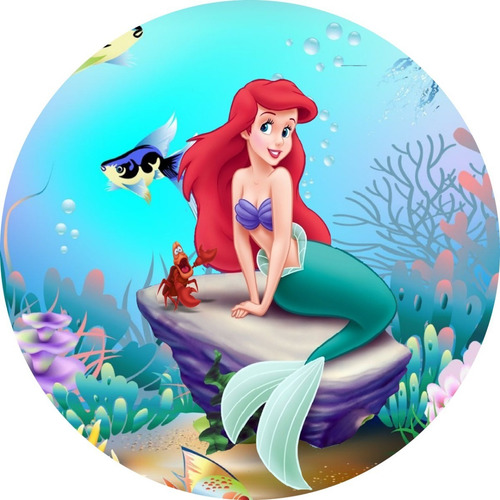 3 F. P/cilindros + Painel Redondo Pequena Sereia 180 X 1,80