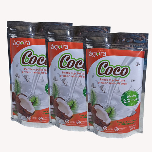 Combo (3) Leche De Almendra / Achocolatada / Coco 200 Gr