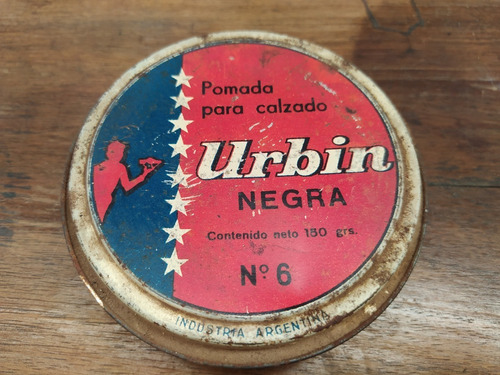 Antigua Lata De Pomada Urbin Ref 139