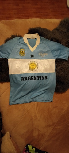 Camiseta Olan De Argentina Usada Amistoso Por Maradona  