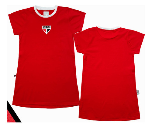 Vestido São Paulo Infantil Licenciada Oficial Revedor Sp0680