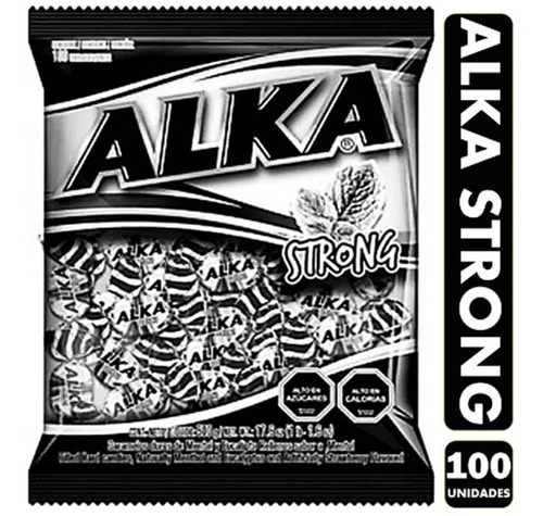 Caramelos Alka Strong (bolsa De 100 Unidades)