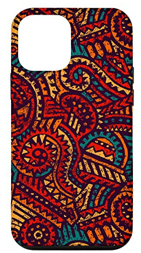 Funda Para iPhone 12 Mini African Pattern Colorful-02