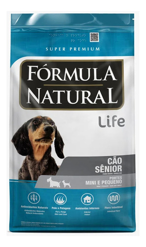 Fórmula Natural Super Premium Life Cães Sênior portes mini e pequeno 15kg