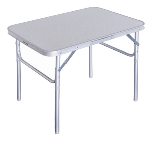 Mesa Dobrável Alumínio 75x55x25/60 Cm Vira Maleta Camping 