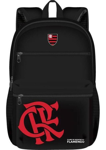 Mochila Escolar Esportiva Flamengo Rubro Negro Cor Preto
