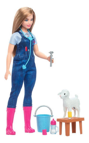 Barbie Careers 65 Aniversario Veterinaria Ganadera 