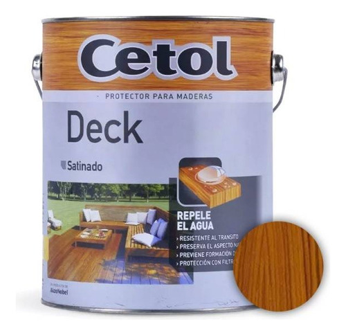 Cetol Deck Exterior Roble X 4 Lts Protector - Kromacolor