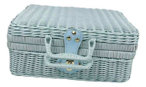 Cesta De Almacenamiento De La Caja De La Maleta De Ratán