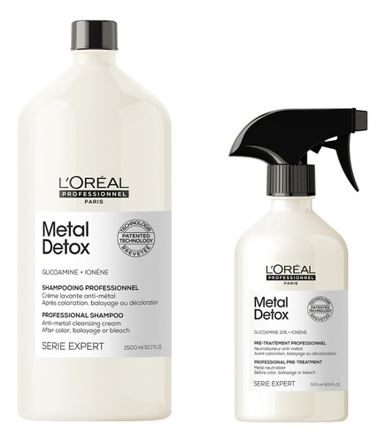 L'oréal Serie Expert Metal Detox Shampoo 1500 + Spray 500