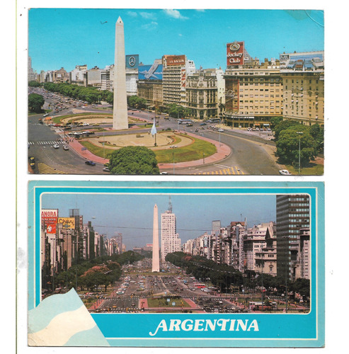 2 Cartões Postais Argentina - -anos 70 - Cod. 91