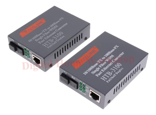 Convertidores De Fibra Óptica Htb-3100ab Ethernet 100