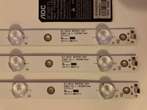 Set O Kit Cintas Led O Backlight Led Televisor Aoc Le32s5970 (Usado)