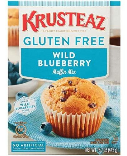 Krusteaz Gluten Free Blueberry Muffin Mix, Caja De 15.7