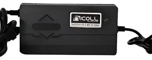 Carregador Bateria Nicoll 48V 15Ah Scooters Bicicletas Elétricas