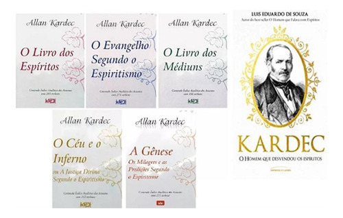 Kit 6 Livros Allan Kardec - Espirita