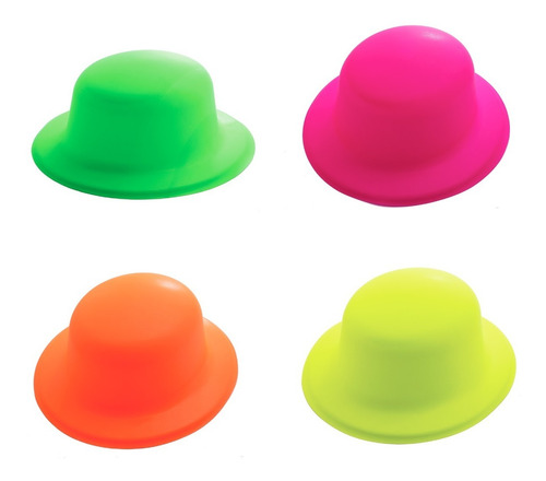 Combo Gorro Bombin Fluo X 12u. - Carioca - Luz Negra