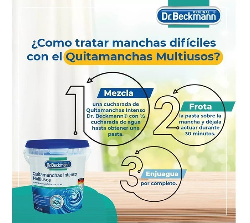 Dr. Beckmann Quitamanchas Intenso Multiusos En Pote - 1kg