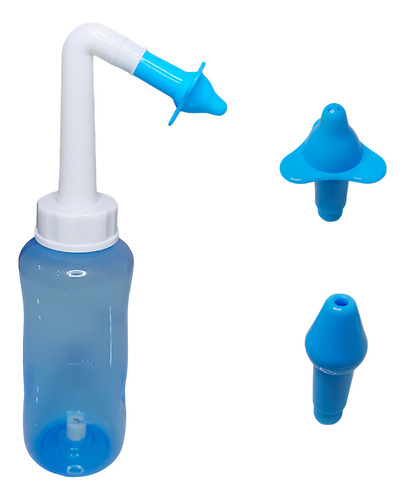Higienizador Ducha Lavador Nasal Lavagem Adulto Criança Cor Azul