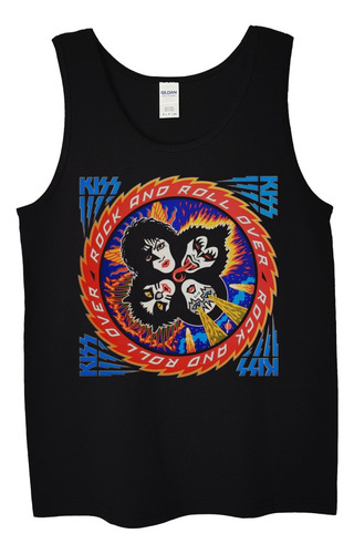 Polera Musculosa Kiss Rock And Roll Over Rock Abominatron