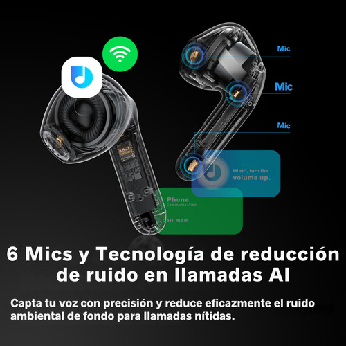Audífonos Bluetooth Soundpeats Air4 Lite Sonido Hi Res Soporte Del Codec Ldac