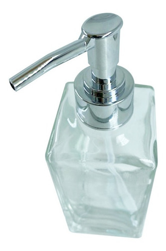 Imagem 4 de 8 de Porta Saboneteira Sabonete Liquido De 250ml Vidro Luxo