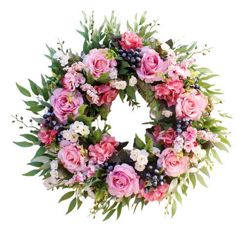 Guirlanda Europeia 56cm Adereços Floral Artesanato